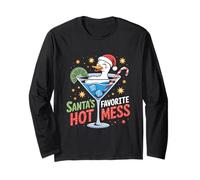 Santa's Hot Favorite Mess Holiday Humor Manga Larga