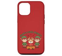 Santa's Little Helpers Christmas Elves Corgi Dog Holiday Carcasa para iPhone 12/12 Pro