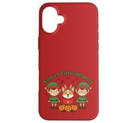 Santa's Little Helpers Christmas Elves Corgi Dog Holiday Carcasa para iPhone 16 Plus