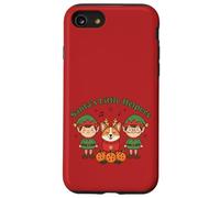 Santa's Little Helpers Christmas Elves Corgi Dog Holiday Carcasa para iPhone SE (2020) / 7/8