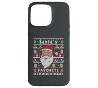 Santas Navidad FEA Navidad Gas-Station-Attendant Carcasa para iPhone 15 Pro MAX