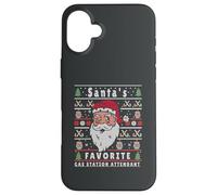 Santas Navidad FEA Navidad Gas-Station-Attendant Carcasa para iPhone 16 Plus