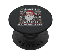 Santas Navidad FEA Navidad Matemático PopSockets PopGrip Adhesivo