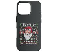 Santas Navidad FEA Navidad Transporte Gerente Carcasa para iPhone 16 Pro
