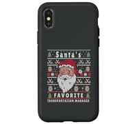 Santas Navidad FEA Navidad Transporte Gerente Carcasa para iPhone X/XS