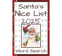 Santa's Nice List 2025: Word Search | 6x9 inch, 55 puzzles, 110 pages, 495 words | See if you made the list