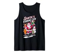Santa's Running Crew Christmas Runner Costume Marathon Team Camiseta sin Mangas