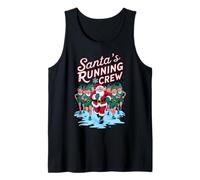Santa's Running Crew Christmas Runner Costume Marathon Team Camiseta sin Mangas