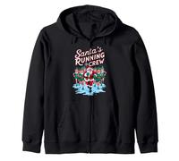 Santa's Running Crew Christmas Runner Costume Marathon Team Sudadera con Capucha