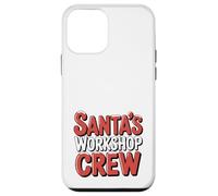 Santa's Workshop Crew Funny Group Primo Familia Navidad Carcasa para iPhone 12 Mini