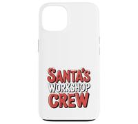 Santa's Workshop Crew Funny Group Primo Familia Navidad Carcasa para iPhone 13