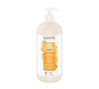 SANTE Naturkosmetik Deep Repair - Champú escualano + complejo de proteínas de 3 capas, champú vegano para el cuidado del cabello suave y brillante, repara el cabello seco y dañado, 950 ml
