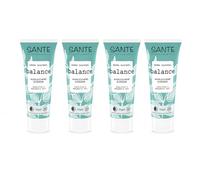 SANTE Gel de Ducha Aromático Balance BIO Pack 4 Unidades - Eucalipto & Bergamota - Gel de Baño Vegano con Aloe Vera Bio - Limpieza Suave e Hidratante - Cosmética Natural Certificada - 4 x 200 ml