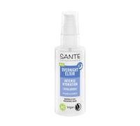 SANTE Naturkosmetik Overnight Elixir Intense Hydration - 75 ml - con ácido hialurónico y aloe vera orgánico - Hidratante - Leave-In - Cuidado para cabello seco - vegano y orgánico
