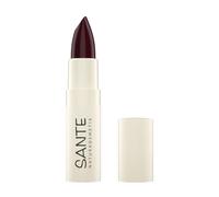 Sante Naturkosmetik Moisture Lipstick 08 Chestnut Glam, lápiz labial nutritivo con ácido hialurónico, efecto plump y sepilift, cuidado de labios para labios suaves en tono marrón, 4,5 g