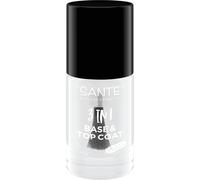 SANTE Naturkosmetik Base y top coat 3 en 1 - 8 ml - vegano - 15 - Endurecedor de uñas, base y capa superior - para un esmalte de uñas duradero - Ingredientes naturales