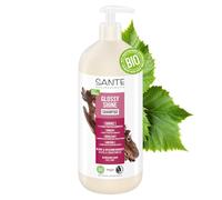 Sante Naturkosmetik Champú Glossy Shine con extracto de hoja de abedul orgánico + complejo de proteínas de 3 capas, cuidado del cabello vegano e hidratante para mayor brillo y suavidad, con delicado