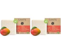 SANTE Naturkosmetik Champú sólido para cabello seco, fórmula vegana con aloe vera orgánico y mango, champú hidratante sólido, 1 x 60 g (Paquete de 2)