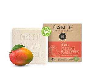 SANTE Naturkosmetik Champú sólido para cabello seco, fórmula vegana con aloe vera orgánico y mango, champú hidratante sólido, 1 x 60 g