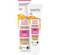 SANTE Naturkosmetik Crema BB tonificada Glow Boost - 30 ml - Cuidado facial con efecto resplandor - tez fresca radiante - para todo tipo de piel - vegana y dermatológicamente probada
