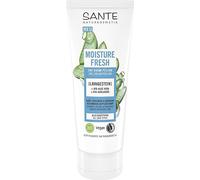 SANTE Naturkosmetik Crema exfoliante Moisture Fresh 3 en 1 con piedra de lava, aloe vera orgánico y aceite de aguacate orgánico, limpieza facial aclarante, para una limpieza refrescante y profunda de