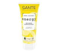 SANTE Naturkosmetik Energy Aroma Gel de Ducha Limón y Naranja - 200 ml - Gel de ducha vigorizante con aromas naturales - vegano y dermatológicamente probado - refrescante ducha de cuidado