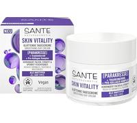 SANTE Naturkosmetik Face Skin Vitality Crema de día, hidratante revitalizante con paracro, aceite de semilla de uva y colágeno profesional, crema antiedad para todos los tipos de piel, 50 ml