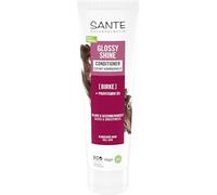 SANTE Naturkosmetik Glossy Shine Conditioner - Acondicionador vegano de extracto de hoja de abedul orgánico para cabello brillante y flexible, fórmula de cuidado suave con delicado aroma a coco, 150