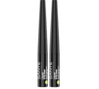 SANTE Naturkosmetik Liquid Eyeliner 02 Coffee, con valioso aceite de ricino orgánico, vegano Kajal con punta precisa, fórmula de larga duración para una mirada expresiva, marrón oscuro, 3,5 ml