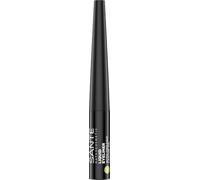 SANTE Naturkosmetik Liquid Eyeliner 02 Coffee, con valioso aceite de ricino orgánico, vegano Kajal con punta precisa, fórmula de larga duración para una mirada expresiva, marrón oscuro, 3,5 ml
