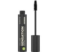SANTE Naturkosmetik Máscara Volume Sensation extra negra, máscara negra para un volumen de pestañas sensacional, maquillaje natural, con aceite de ricino orgánico y almendras orgánicas, vegana, 12 ml