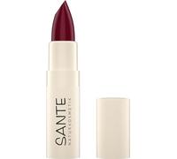 Sante Naturkosmetik Moisture Lipstick 07 Mulberry, lápiz labial nutritivo con ácido hialurónico, efecto plump y sepilift, cuidado de labios para labios suaves en tono rojo oscuro brillante, 4,5 g