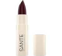 Sante Naturkosmetik Moisture Lipstick 08 Chestnut Glam, lápiz labial nutritivo con ácido hialurónico, efecto plump y sepilift, cuidado de labios para labios suaves en tono marrón, 4,5 g