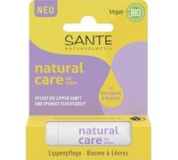 SANTE Naturkosmetik Natural Care Lip Bálsamo - 4,6 g - con aceite de jojoba orgánico y ácido hialurónico - para labios secos - vegano y dermatológicamente probado