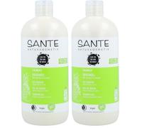 Sante Naturkosmetik Naturkosmetik - Gel de ducha orgánico de piña y lima, tamaño familiar de 500 ml, con dispensador, aroma afrutado y fresco, vegano, sin microplástico, para mujeres y hombres