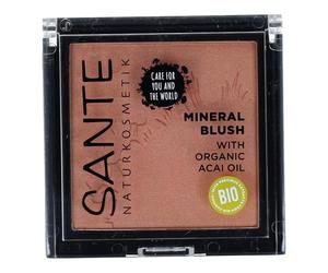Sante Naturkosmetik Paleta Coral Bronze Resplandor Blush Face Makeup Medio Coverage Sin Gluten Microplásticos 5 Gramos