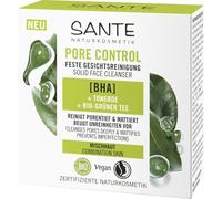 SANTE Naturkosmetik Pore Control - Limpieza facial fija - 60 g - Limpieza profunda de poros para pieles mixtas - con BHA, efecto niacinamida y té verde orgánico - sin jabón y dermatológicamente