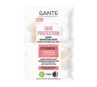SANTE Naturkosmetik Skin Protection Máscara calmante instantánea con ceramidas, aceite de semilla de uva y manteca de karité orgánica, mascarilla hidratante facial, mascarilla vegana nutritiva para