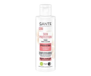 SANTE Naturkosmetik Skin Protection Tóner con probióticos, aloe vera orgánico y almendra orgánica, tónico facial nutritivo, cuidado facial vegano para una piel fresca y radiante, 125 ml