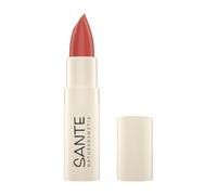 Sante Naturkosmetik Moisture Lipstick 03 Rose Nude, lápiz labial nutritivo con ácido hialurónico, efecto plump y sepilift, cuidado de labios para labios suaves en color rojo tierno fresco, 4,5 g