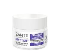 SANTE Naturkosmetik Face Skin Vitality Crema de día, hidratante revitalizante con paracro, aceite de semilla de uva y colágeno profesional, crema antiedad para todos los tipos de piel, 50 ml