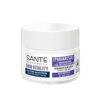 SANTE Naturkosmetik Skin Vitality Crema de Noche Suavizante - 50 ml - Con Parakress, Aceite de Semilla de Uva y Complejo de Pro-colágeno - Crema hidratante para una piel firme - Vegana y Natural