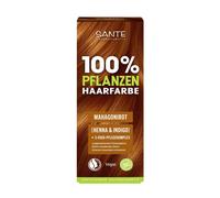 SANTE Naturkosmetik Tinte para el pelo de plantas, color caoba, 100 g, coloración natural con henna orgánica e índigo - Color de pelo sin amoniaco ni peróxidos - vegano y dermatológicamente probado