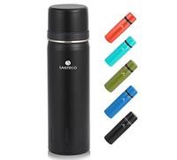 SANTECO Termo de Vacío de Doble Pared 1 litro/500ml, Botella de Agua Acero Inoxidable sin BPA, Botella Termica conserva líquidos fríos y calientes, para Niños, Colegio, Oficina, Trekking