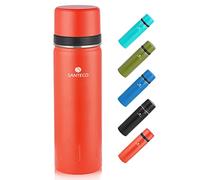 SANTECO Termo de Vacío de Doble Pared 1 litro/500ml, Botella de Agua Acero Inoxidable sin BPA, Botella Termica conserva líquidos fríos y calientes, para Niños, Colegio, Oficina, Trekking