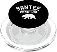 Santee California Bandera de Estados Unidos Vintage Cali Bear San Diego SD PopSockets PopGrip para MagSafe