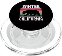 Santee California SoCal Cali Bear San Diego SD Retro 619 PopSockets PopGrip para MagSafe