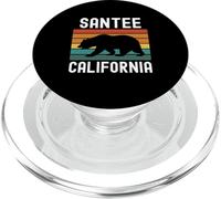 Santee California SoCal Cali Bear San Diego SD Retro 619 PopSockets PopGrip para MagSafe