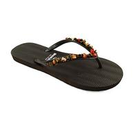 Santero y los muchachos - Brasileras Chanclas de playa-Stone Suela antideslizante del 35 al 42. Mujer para Interior/Exterior. Zapatos de piscina