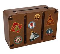 Santex 4856-25 - Hucha, 24 x 16 x 10 cm, diseño con Forma de Maleta de Viaje, cartón